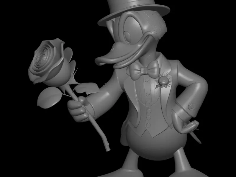 romantic donald duck