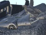 Airplane carcass of crashed Junkers Ju 52 '' Tante Ju ''-7