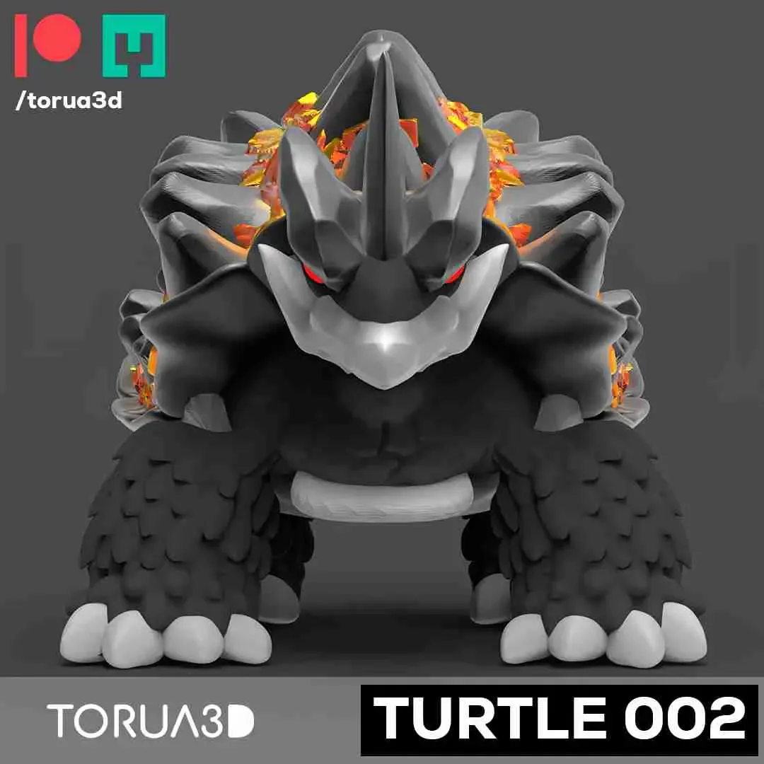 Articulated Turtle 002 STL file for 3D printing