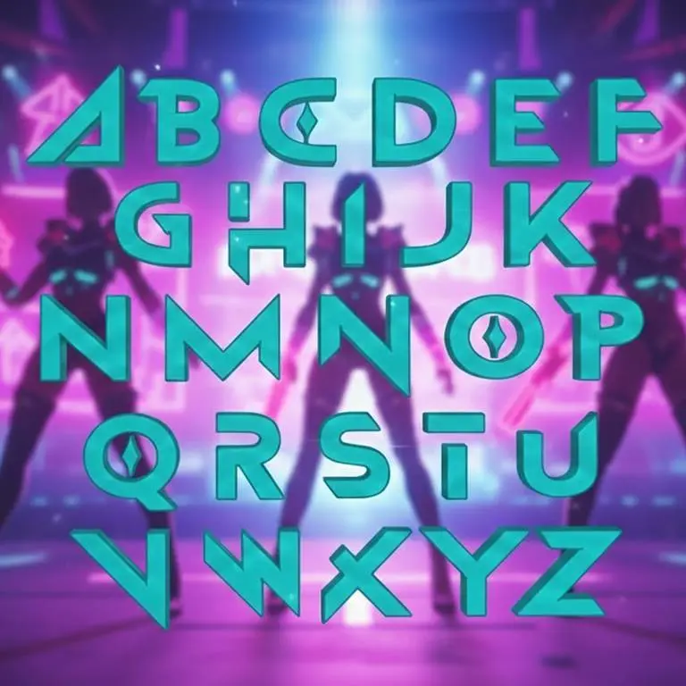 tipografia kpop hunter