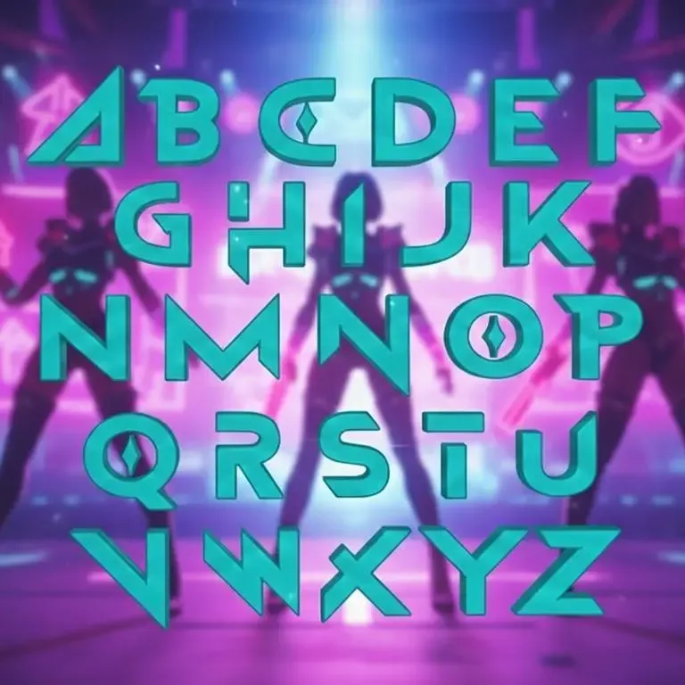 tipografia kpop hunter