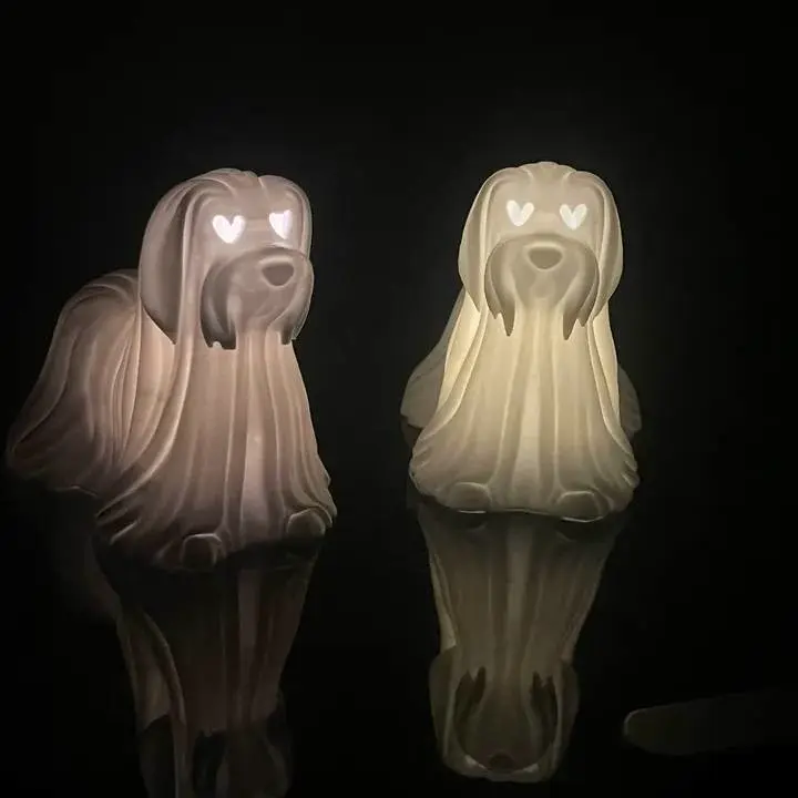 Halloween Yorkshire Terrier Ghost (Tea Light)
