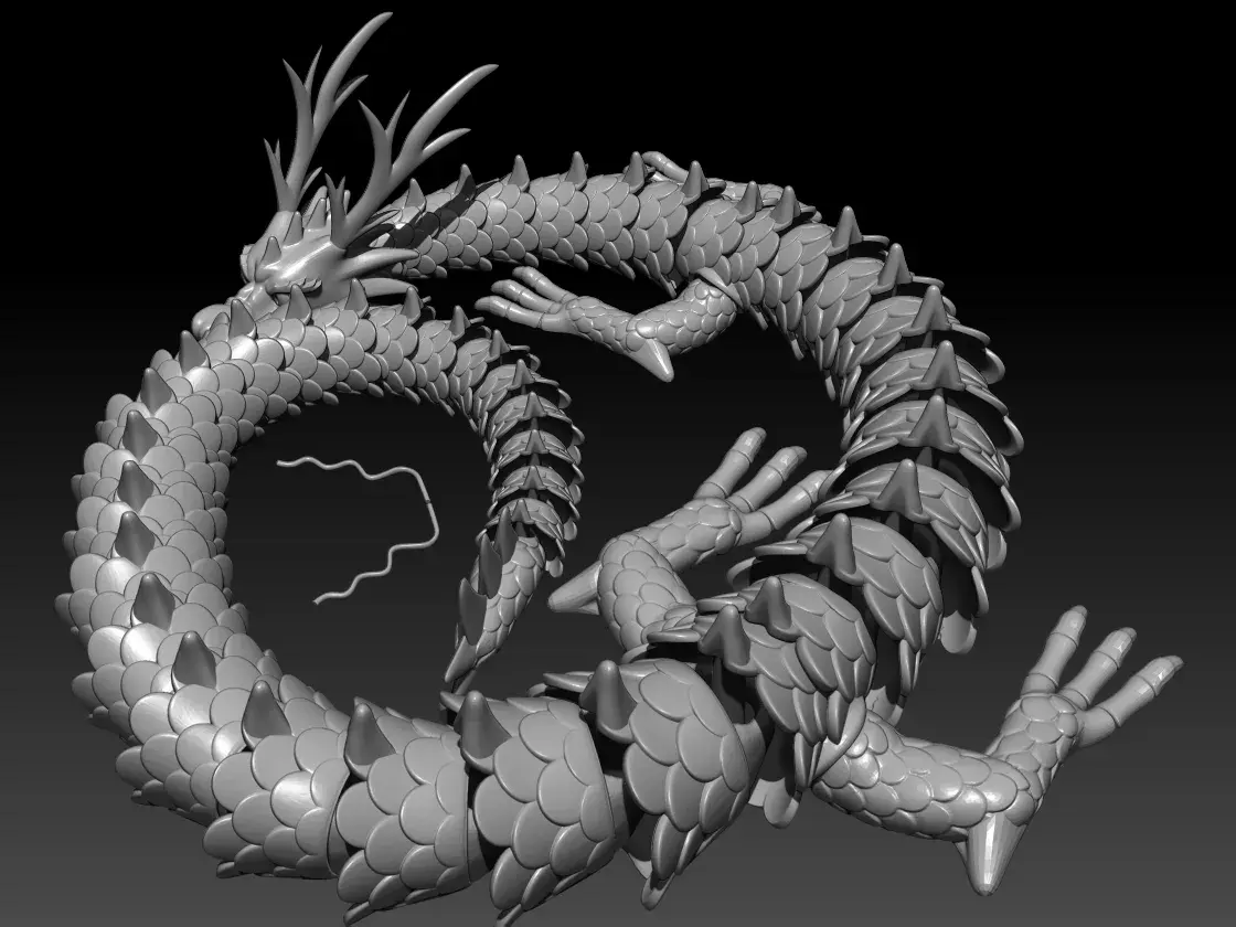 Dragão Oriental Articulado