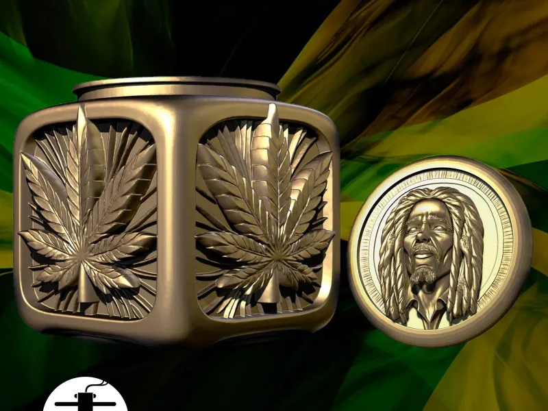 Bob Marley Tarro/Caja/Bote
