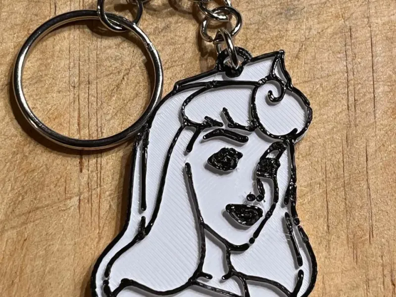 Keychain Aurora_Disney