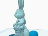 Easter bunny with stand-2