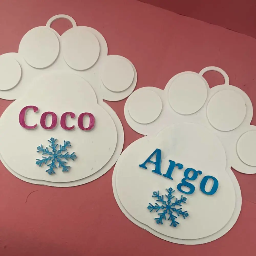 Custom Dog Print Ornament