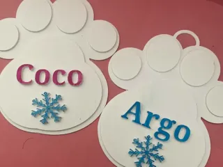 Custom Dog Print Ornament