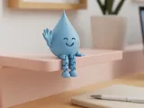 Water Reminder Figure | Flexi Hydration Drop Desk Decor-5