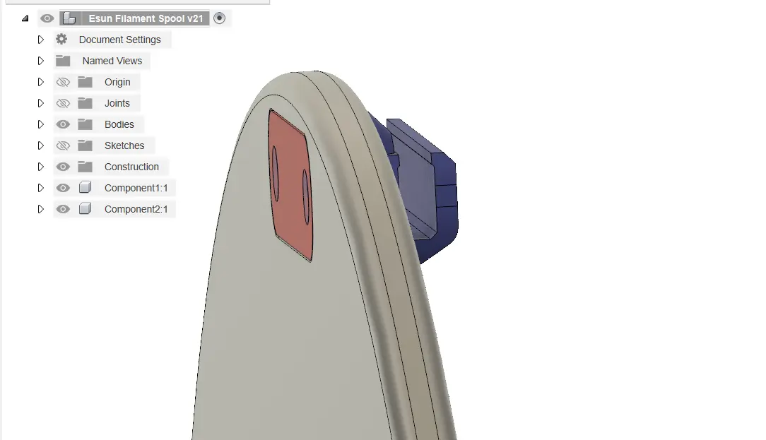 Filament Clip v5 / For Only Esun Spools