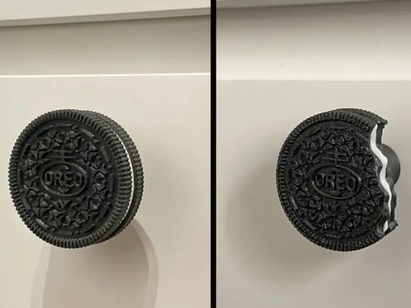 Delicious OREO Cookie Cabinet Drawer Knob / Cookie Bite Knob
