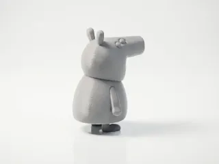 Peppa Pig Figurine Cartoon Character 3D Printable