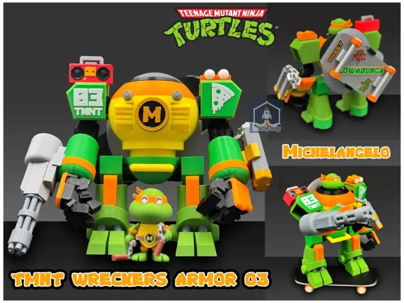 TMNT Wreckers-Rüstung 03 - Michelangelo