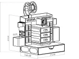 3D Printer Style Tool Station - Support-Free & 220x220 Compatible-4