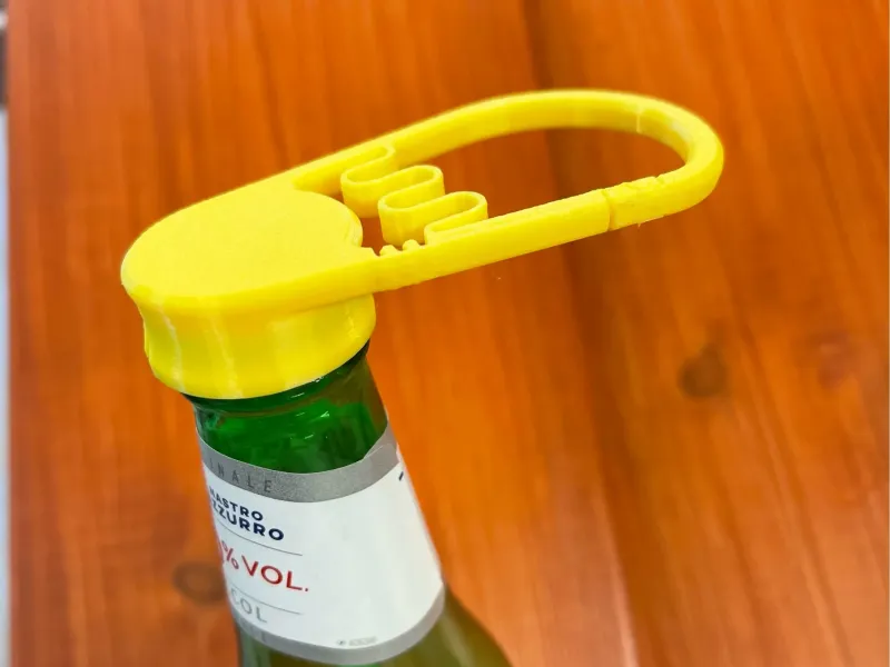 Bierkappe, Getränkekappe, Karabiner-Verschluss für Glasflaschen