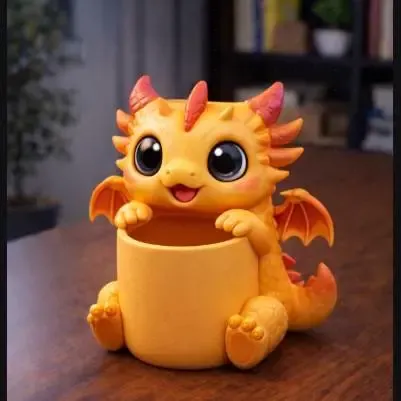 Cute Baby Dragon Container – Draghetto Portaoggetti Kawaii