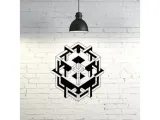 Optical square wall sculpture 2D-0