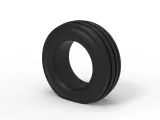 Tractor front tire 2 deflated Scale 1:25-7