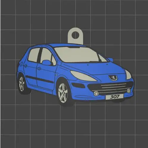 Peugeot 307 Keychain