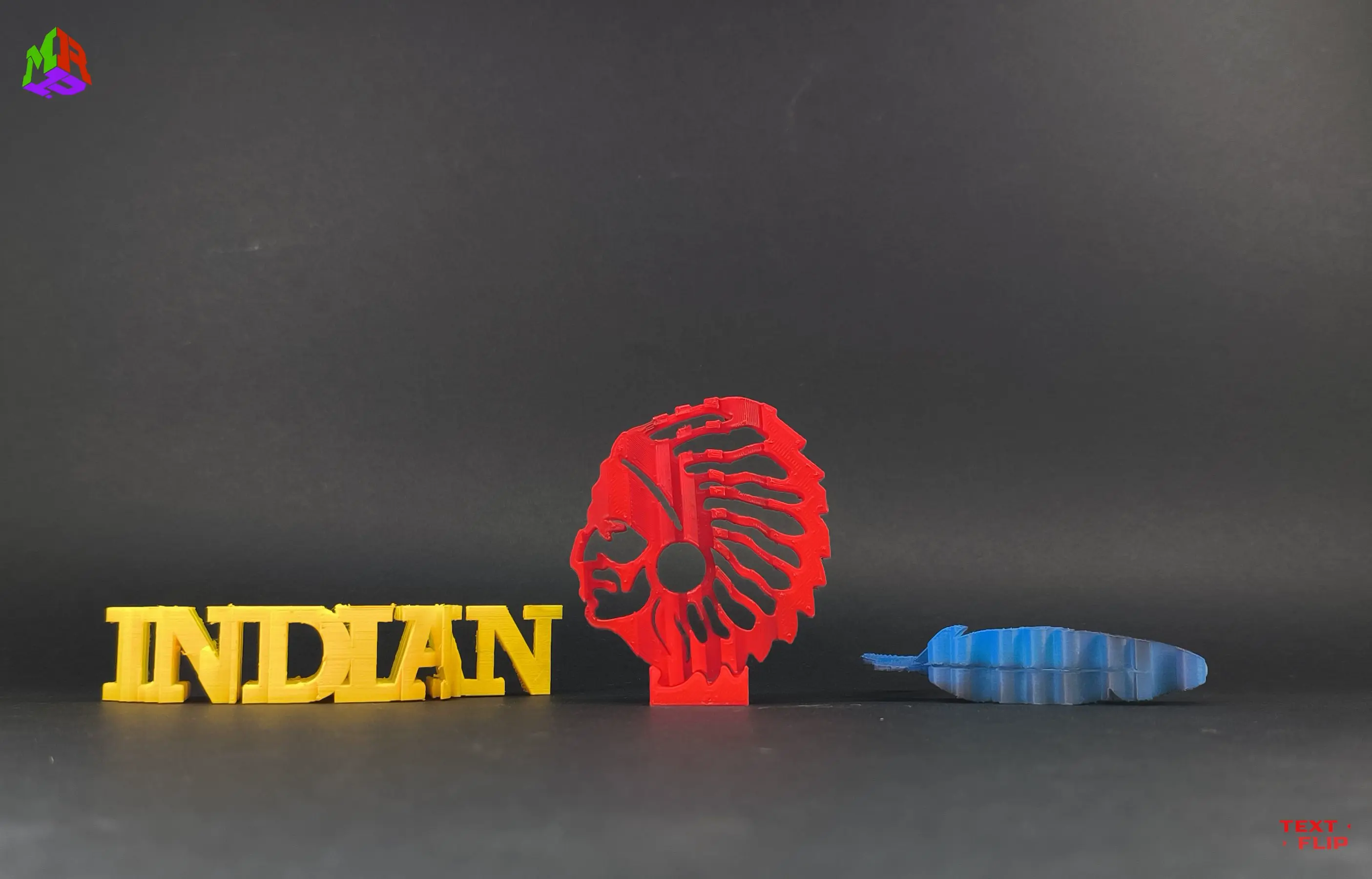 Voltear texto - Pluma india