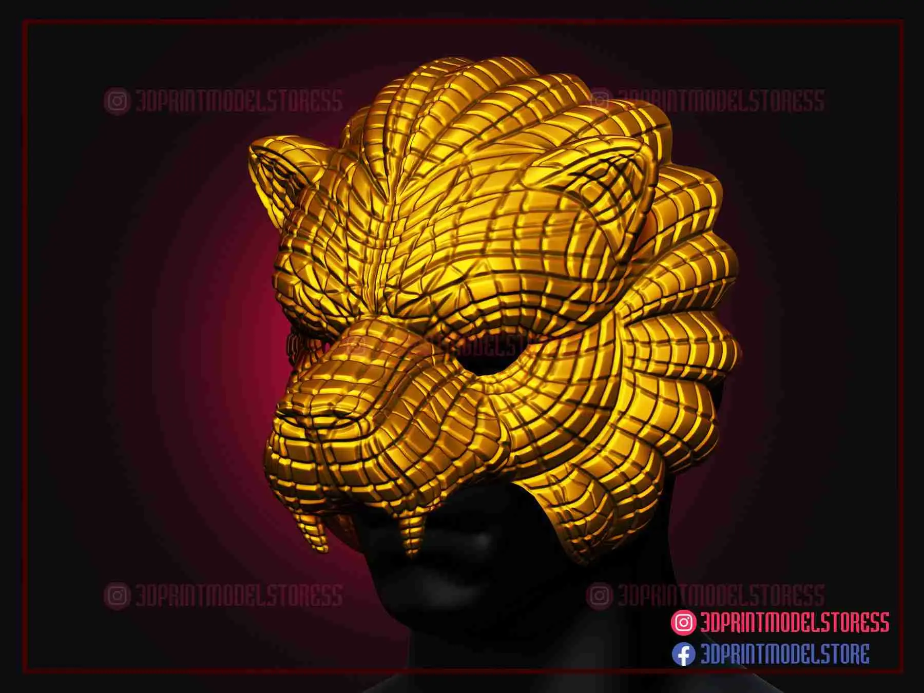 Maschera Squid Game - Maschera Squid Game Lion Vip per Cosplay