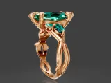 Marquise Twig Ring-3