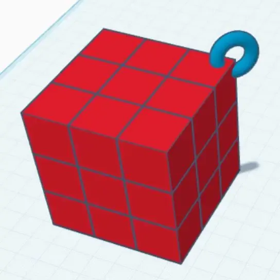 Rubik's Cube Keychain