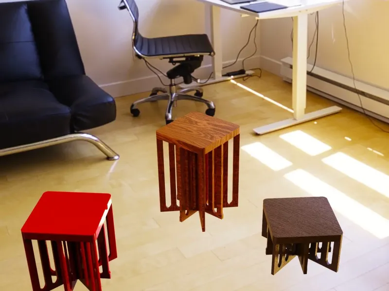 Multipurpose stool in different sizes and thickness