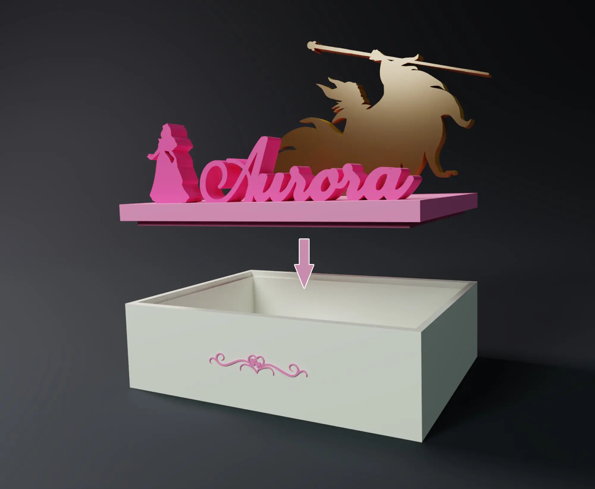 CAJA AURORA PRINCESA DISNEY - BELLA DURMIENTE