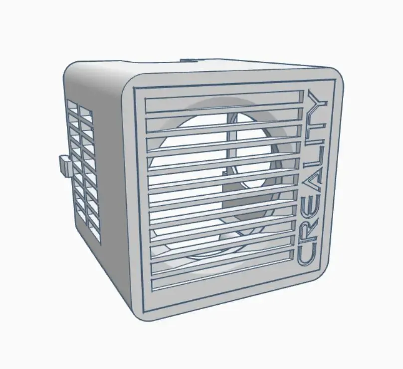 Creality Ender 3 V2 - Clean Shroud 2.0 (40x20mm Hot-End Fan,