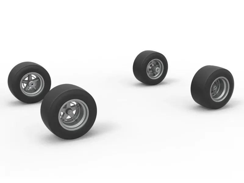 Wheel Set of 350 Supermodified Scale 1:25