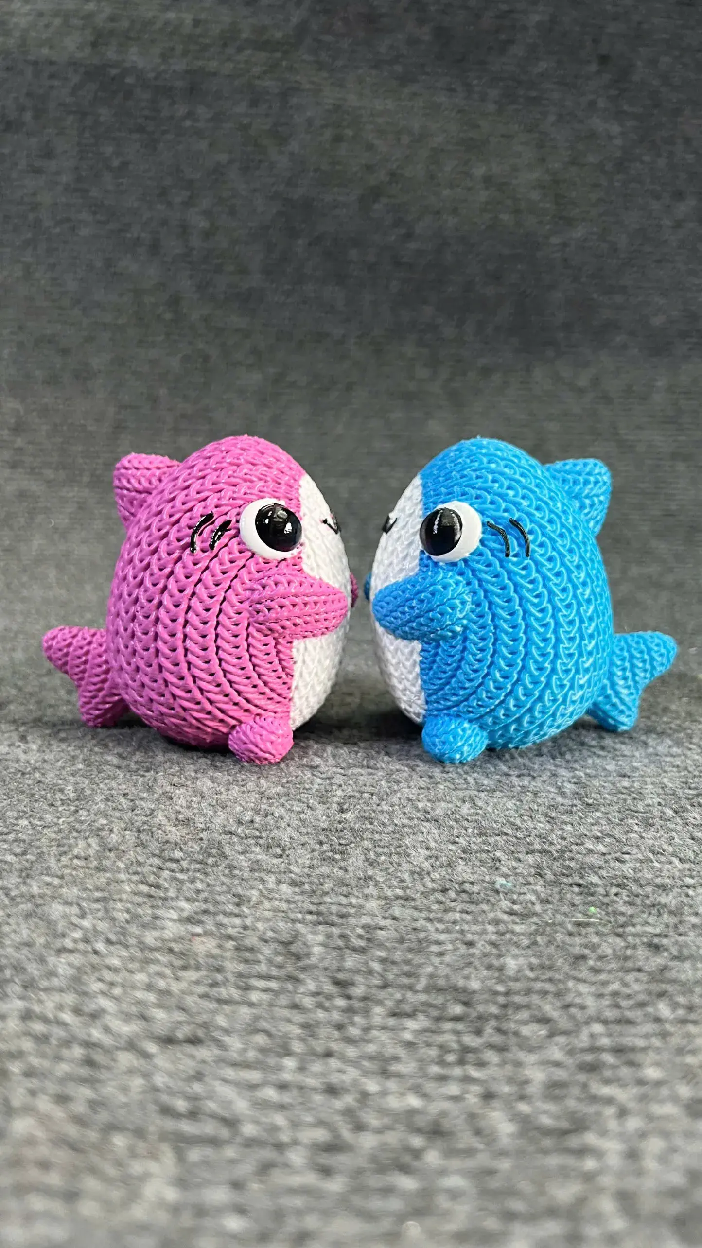 Cute Shark Knitted - Crochet - STL & 3mf Multicolor