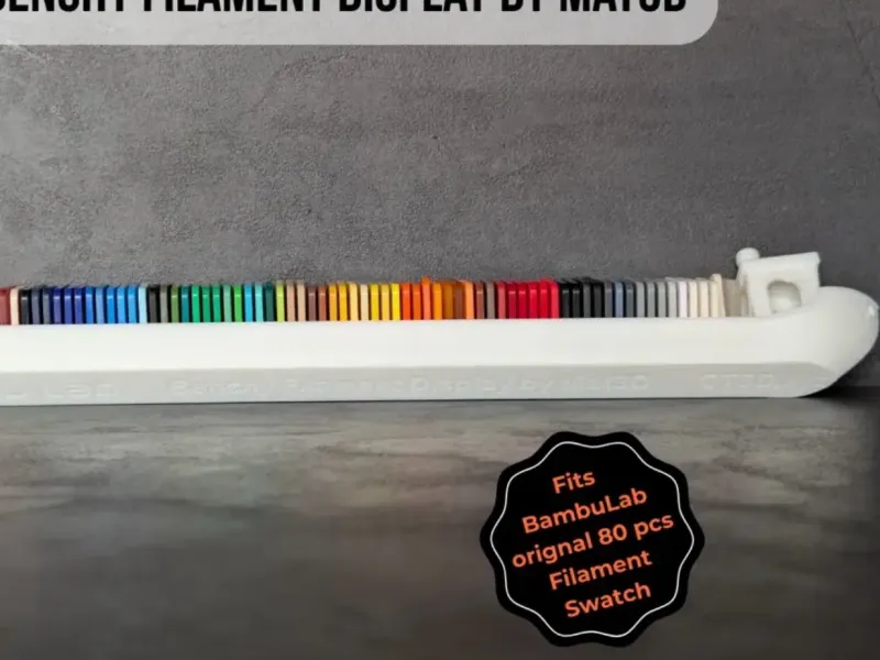 Benchy swatches holder