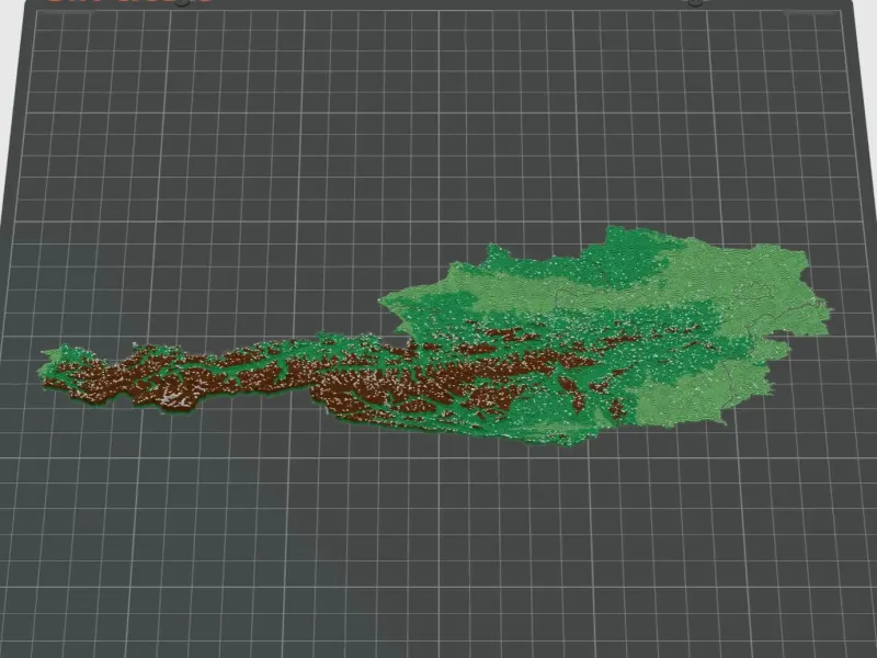 States of Austria. 3D Map puzzle (9 pieces)
