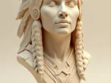 Busto Nativo americano v4-1