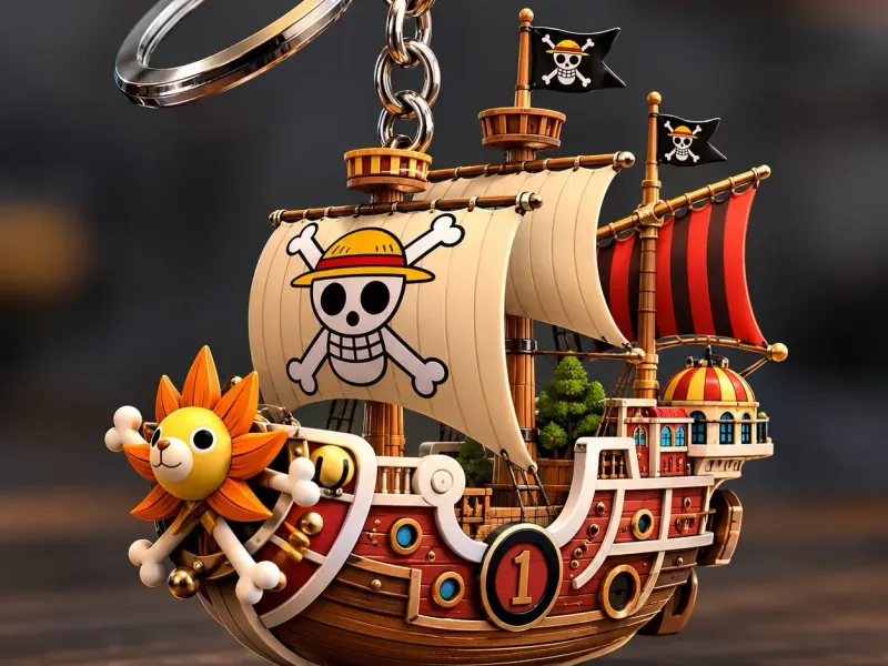 Thousand Sunny Keychain – One Piece 🚢