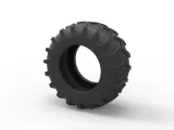 Tire of Vintage Pulling tractor Version 2 Scale 1:25-7