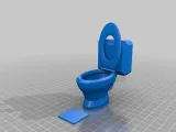 Mini doll toilet-0