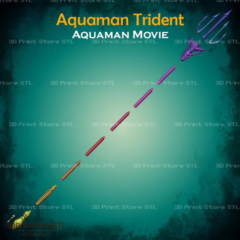 Trident Cosplay Aquaman Movie - STL File