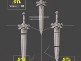 Devil Sword Dark Weapon Costume Cosplay Halloween-3