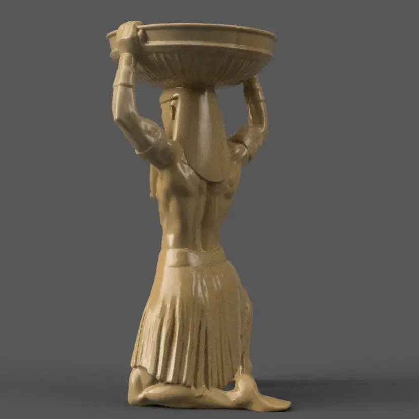 Egyptian Pharaoh urn alexa holder - candle holder 1