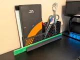 Slim Desk Organizer - Hex Pattern-2