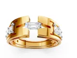 Stylish Emerald Cut Ring-5