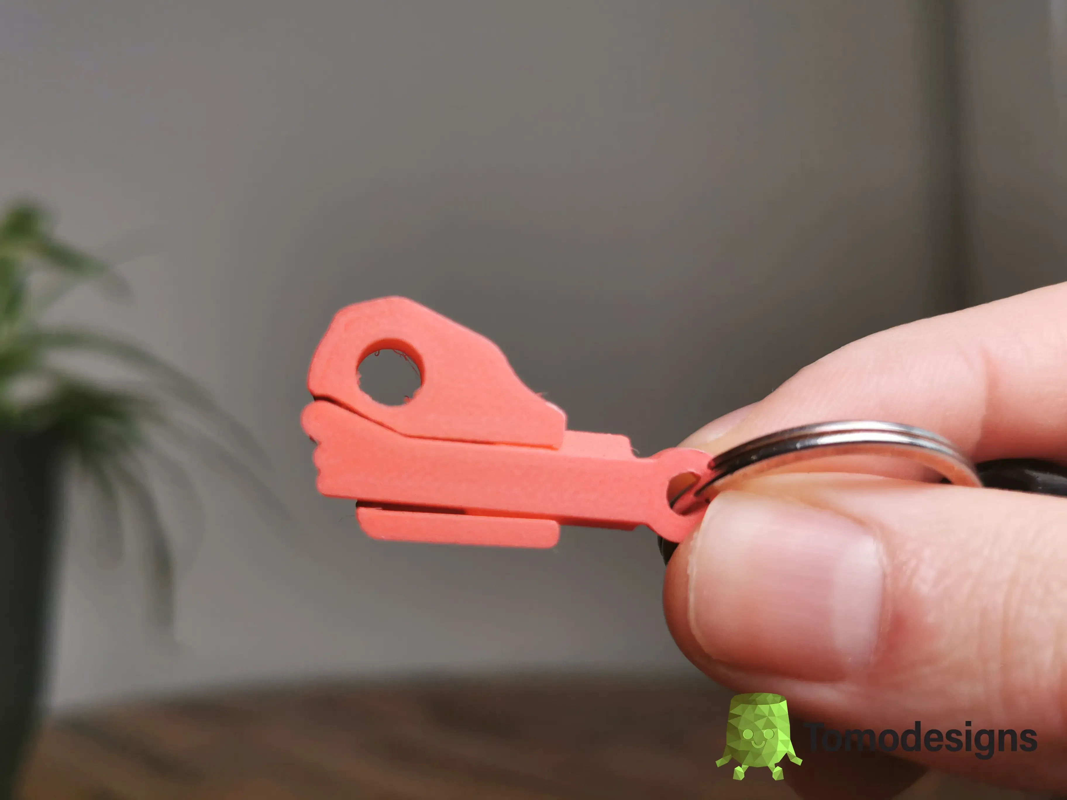 Mini Flip OK Hand Keychain