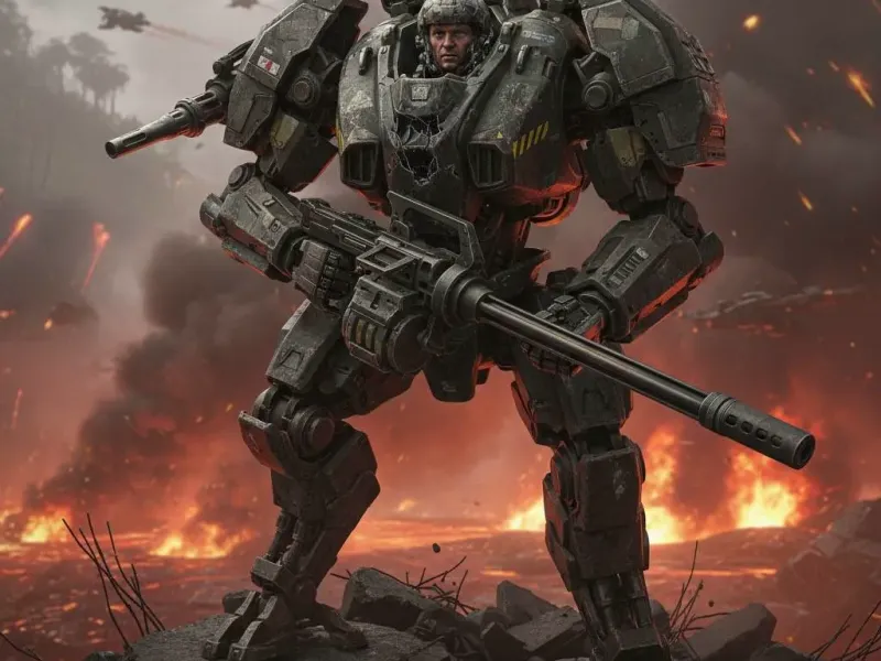 RDA soldier in modified exoskeleton Avatar: Fire and Ash