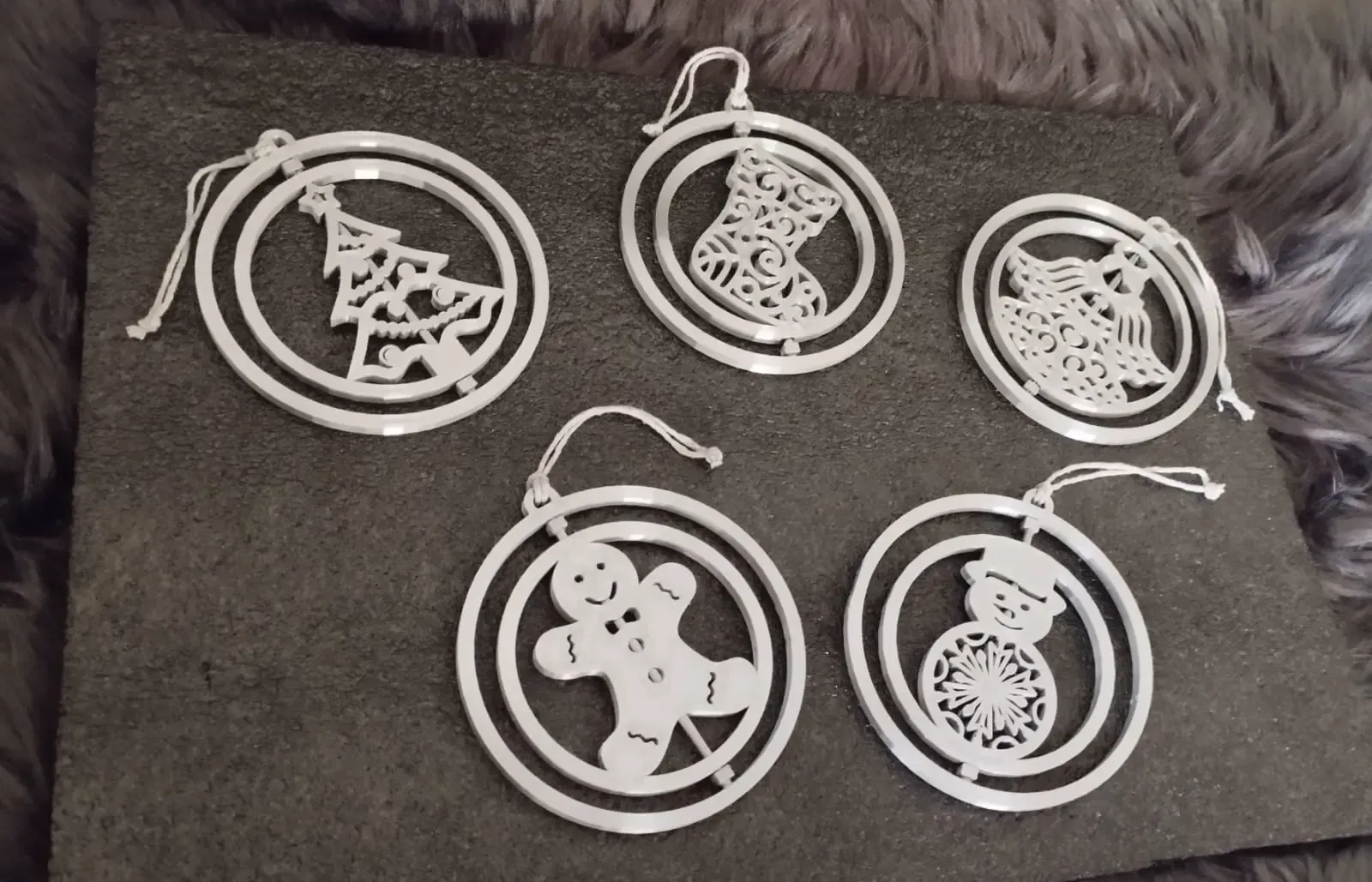 Esferas giratorias para navidad - Christmas ornaments