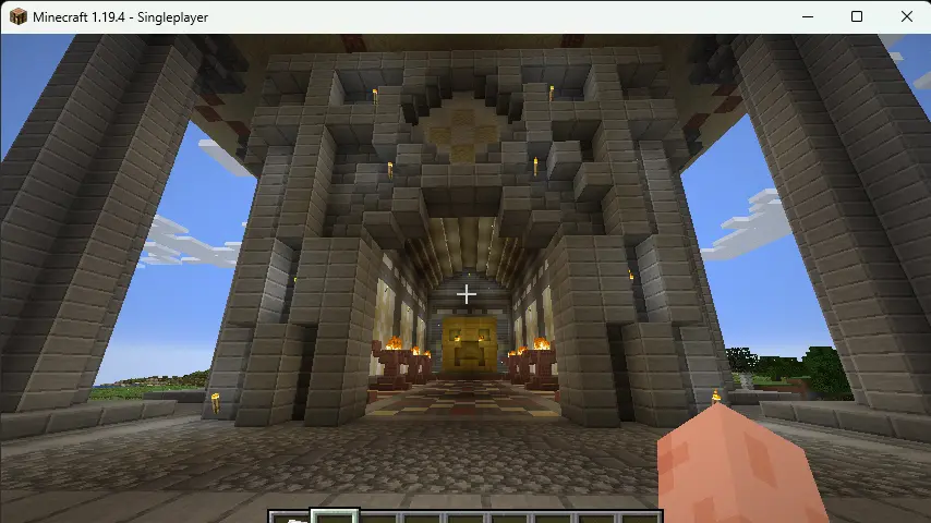 Tempio di Minecraft Creeper