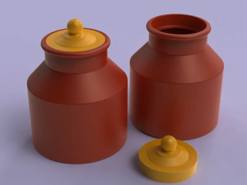 Jar Bottle with Lid
