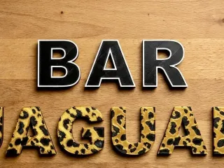 Jaguar Bar Letter Logo Print