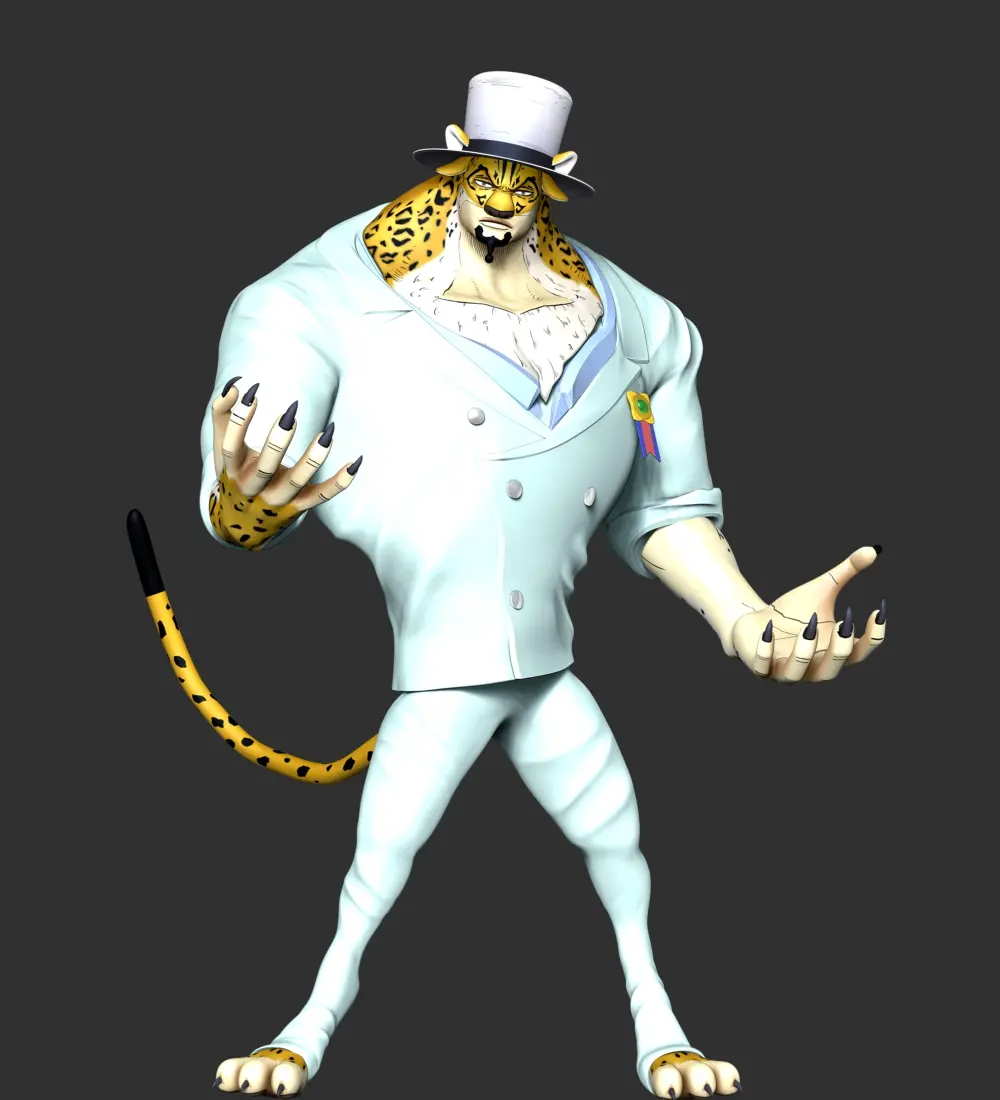Rob Lucci beast form Leopard - One Piece